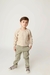 Sweater Tricto Mini Lord Urso Bege e Verde - comprar online