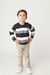 Sweater Tricot Mini Lord Double Listrado Marinho