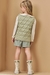 Conjunto Infanti Blusa com Colete e Shorts em Sarja - comprar online