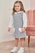 Salopete Infanti em Jacquard com Body Gola