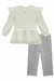 Conjunto Infanti Bata e Legging Off White na internet