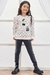 Conjunto Infanti Blusão e Legging em Couro