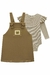 Salopete Infanti com Body Listrado - comprar online