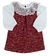 Salopete Grow Up Tweed Vermelho com Blusa Babado