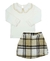 Conjunto Grow Up La Belle Creme com Saia Flanela