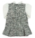 Vestido Grow Up Duquesa Tweed Preto com Off - comprar online