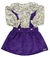 Salopete em cotelê Grow Up com Body Floral