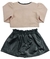 Conjunto Grow Up Mademoiselle Rosa com Saia em Couro na internet