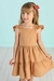 Vestido Mon Sucre Marrom com Bordado Floral - comprar online