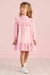 Vestido Mon Sucre Rosa Viscose com Babado