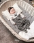 Imagem do Macacão Anjos Baby Preto e Branco em Suedine com Jacquard