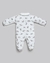 Macacão Anjos Baby Preto e Branco em Suedine com Estampa Laço - comprar online