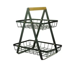 Fruteira Cesta de Metal Preta - comprar online