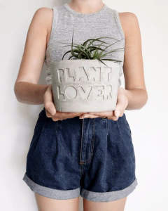Vaso de Cimento Plant Lover