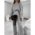 Conjunto em mousse tricot quentinho gol boba calça pantalona e blusa de manga comprida Ellen