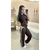 Conjunto Feminino Conforto Calça pantalona+ Blusa decote em V -Fino com Listrar Brancas laterais- Look Casual Chic