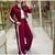 Imagem do Conjunto Feminino Elegante- Tecido Marrant Calça Pantalona+ Blusa jaqueta com ziper