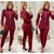 Conjunto Feminino Inverno- Tecido Lanzinha Calça Skinny+ Blusa alongada com ziper - loja online