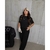 Imagem do Conjunto Feminino Moderno,Casual - Calça Pantalona + Blusa manga curta meia estação