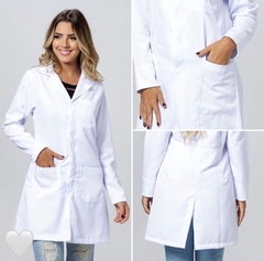 Jaleco Feminino Acinturado Oxford