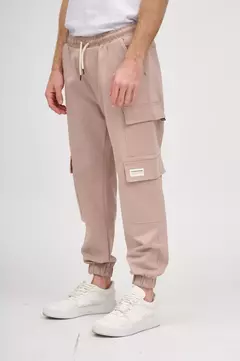 Pantalón Jogger Cargo de Gabardina "Trench"