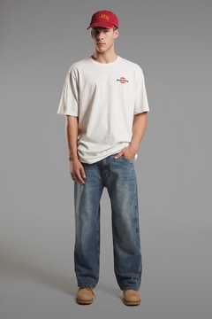 REMERA "SUNRIDE" - Modelo Oversize doble estampa - Lisboa