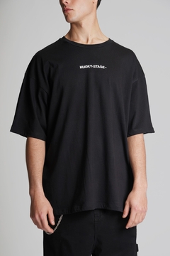 Remera "FLOYD" - Modelo oversize jersey doble estampa - Lisboa