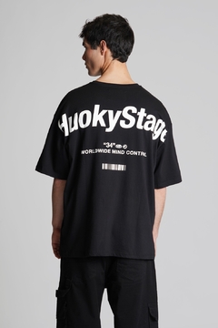 Imagen de Remera "FLOYD" - Modelo oversize jersey doble estampa