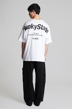 Remera "FLOYD" - Modelo oversize jersey doble estampa