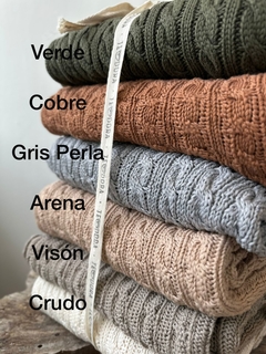 Manta Tejida Trenza - CYBER - comprar online