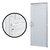 PORTA LAMBRIL ALUMÍNIO BRANCO LINHA PREMIUM QUADRICULADA LUX