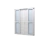 PORTA BALCÃO ALUMÍNIO BRANCO 6 FLS C/FECHADURA VDR LISO - JAP PERFECTA MAX