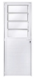 PORTA LAMBRIL ALUMÍNIO BRANCO COM BASCULANTE LINHA - PREMIUM LUX ESQUADRIAS