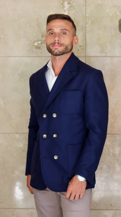 Saco Sport Azul Cruzado