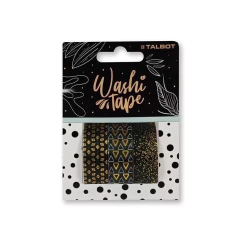 Cinta Washi Tape Talbot X3 Unidades Varios Diseños - tienda online