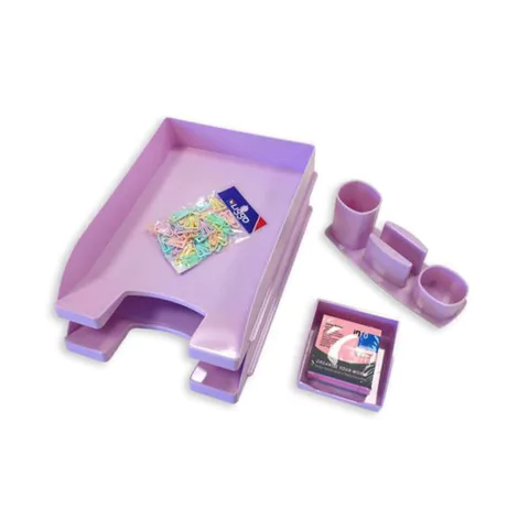 Set Escritorio Liggo Pastel 6 Piezas A4 Varios Colores