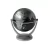 Globo Terráqueo Glotter 10 Cm Multigiro Negro Plateado
