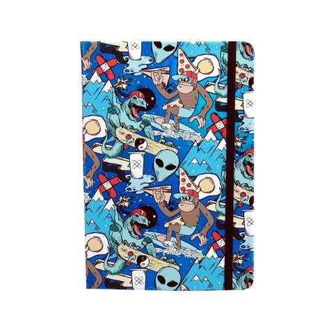 Cuaderno Talbot Tapa Dura 14x21 cm 96 hjs. Rayado Holográfico Alien