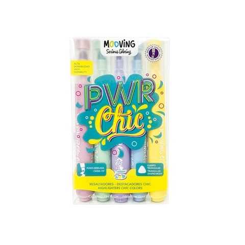 Resaltadores Mooving PWR Chic x5