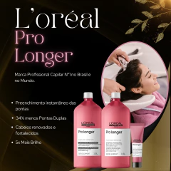 Kit LOréal Pro Longer: Shampoo, Condicionador e Leave-In para Cabelos Longos e Fortes - comprar online
