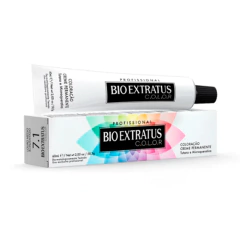 Coloração 7.1 Bio Extratus Louro Médio Acinzentado 60ml