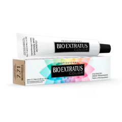 Coloração 7.71 Bio Extratus Louro Médio Chocolate Acinzentado 60ml