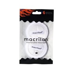 Kit EJ1-5 com 2 esponjas redondas Macrilan - Cores Branco ou Bege