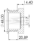GPOUF3371 POLIA ALTERNADOR RODA LIVRE VW PARATI- GOL - comprar online