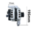 F000BL071M ALTERNADOR BOSCH RANGER.TROLER.ECOSPORT.FOCUS 150A. 12V (ORIGINAL) - loja online