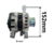 270600L150B ALTERNADOR BOSCH/SEG TOYOTA HILUX 3.0 2016 A 2021 (ORIGINAL) - GARRA INDUSTRIA E COMERCIO DE PECAS LTDA