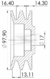 UF3407 POLIA ALTERNADOR BOSCH UNIFAP MB 610 - comprar online