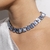 chocker cristal azul