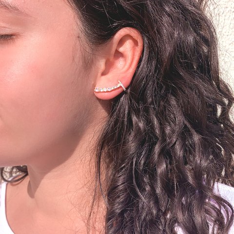 ear cuff cristal.