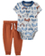 Set 2 piezas Body M. cortas y Pantalón vehículos